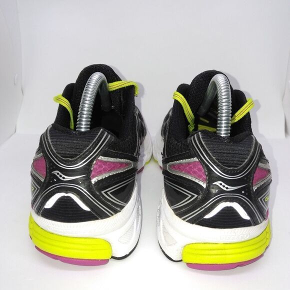 Saucony Glide 7 Running Sneakers Women's Size 10 Black, Green, Purple - Picture 4 of 8